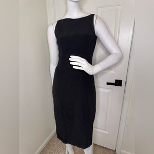 Maria Bianco Nero Vintage Elegant Black Sleeveless Dress  Size Medium.   H14